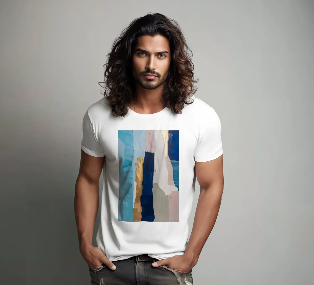 Patchwork Drift Stack t-shirt by Monarch Arc