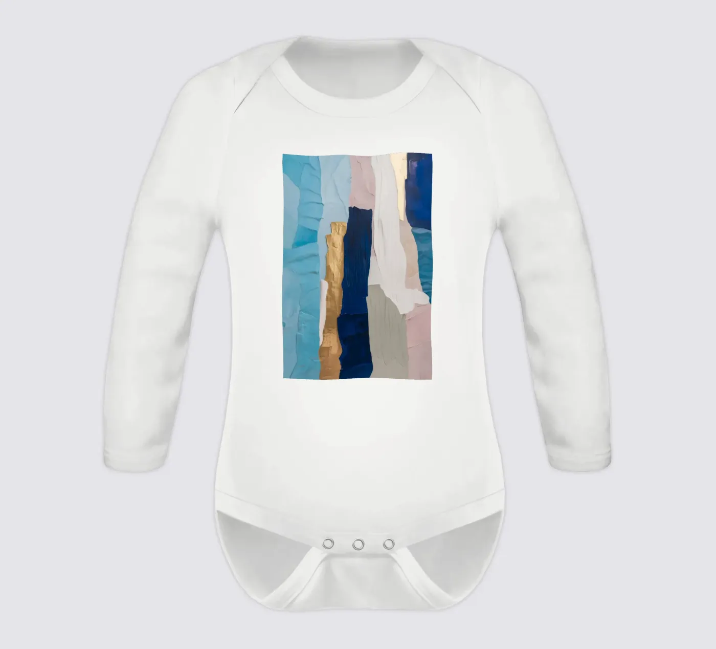 Patchwork Drift Stack Langarm Babybody von Monarch Arc
