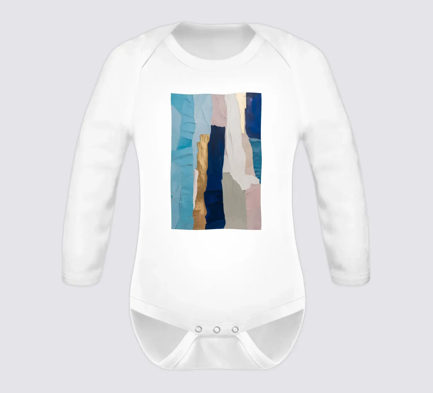 Patchwork Drift Stack Langarm Babybody von Monarch Arc