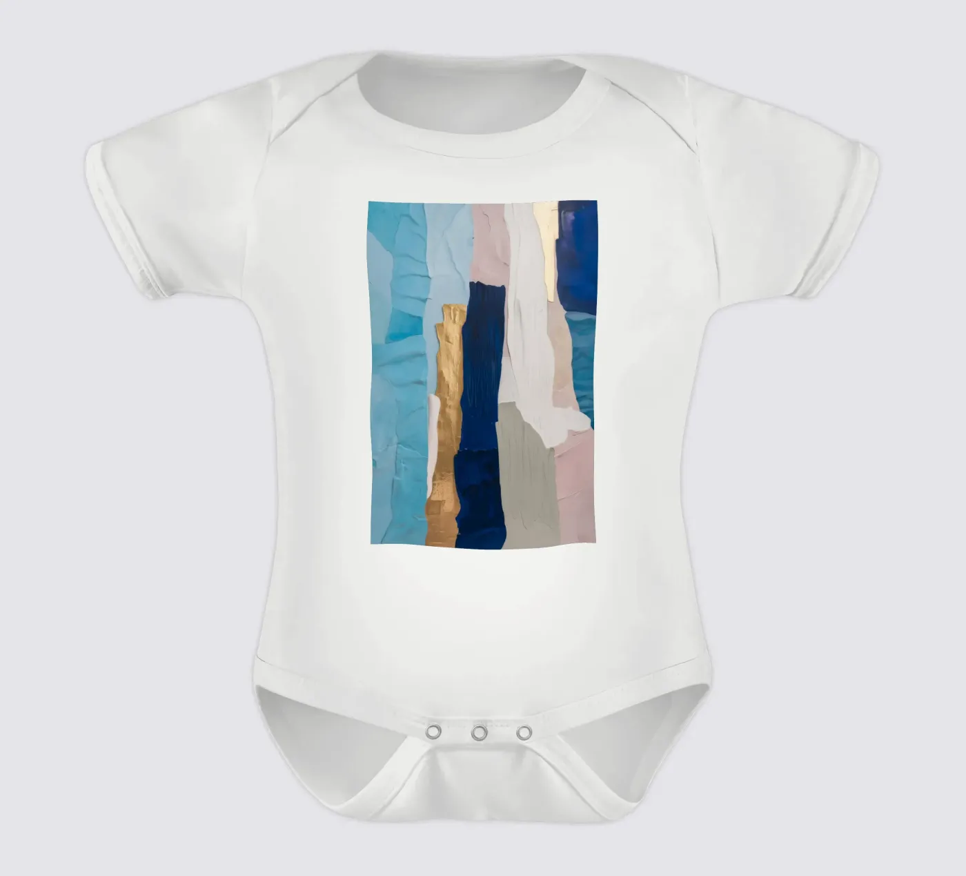 Patchwork Drift Stack Kurzarm Babybody von Monarch Arc