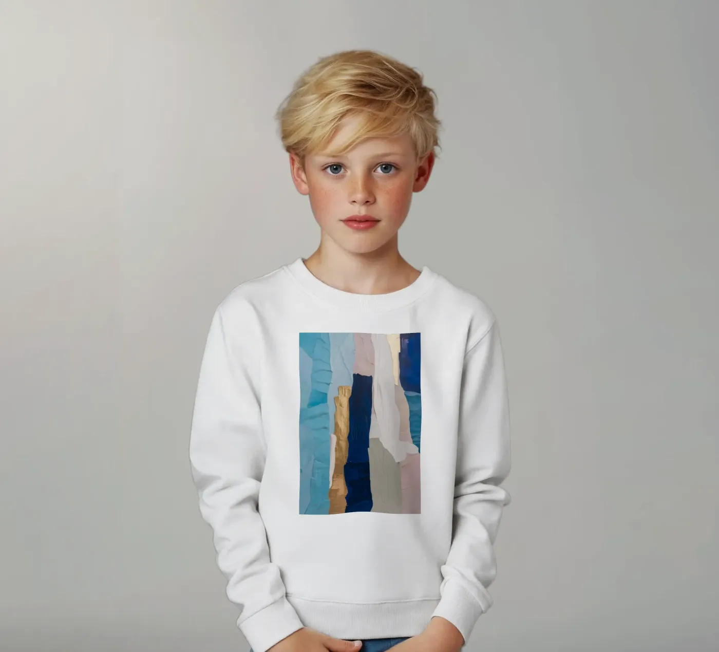 Patchwork Drift Stack Kinder Sweatshirt von Monarch Arc