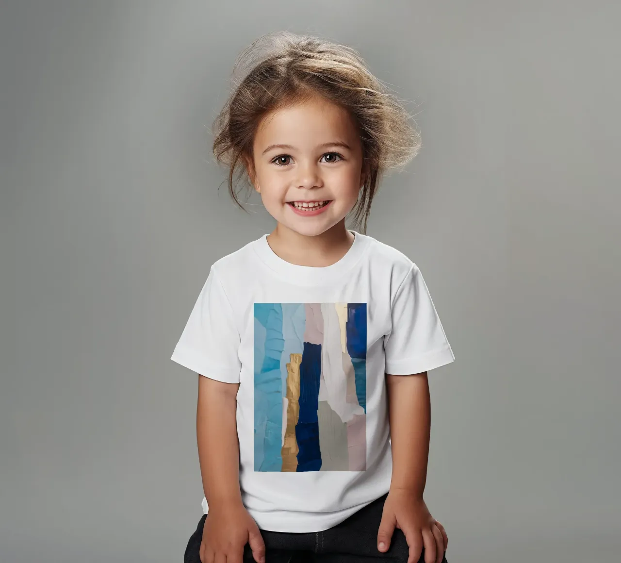 Patchwork stapel kinder t-shirt van Monarch Arc