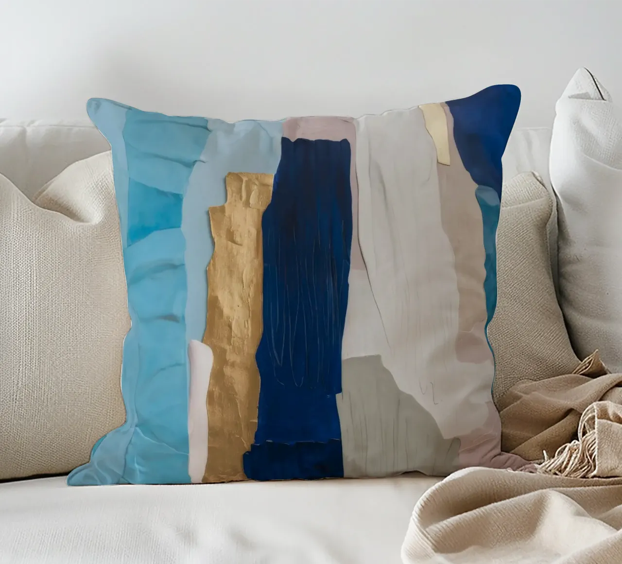 Patchwork Drift Stack decorative cushion by Monarch Arc