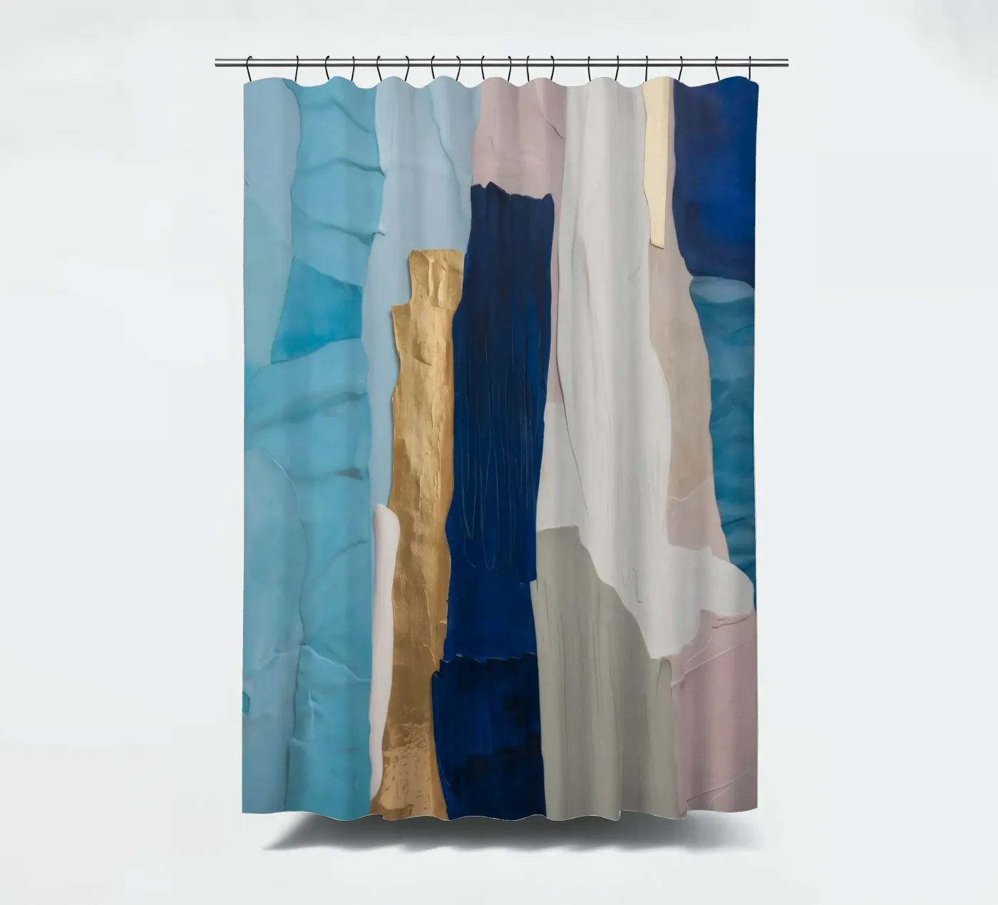 Patchwork Drift Stack Duschvorhang von Monarch Arc