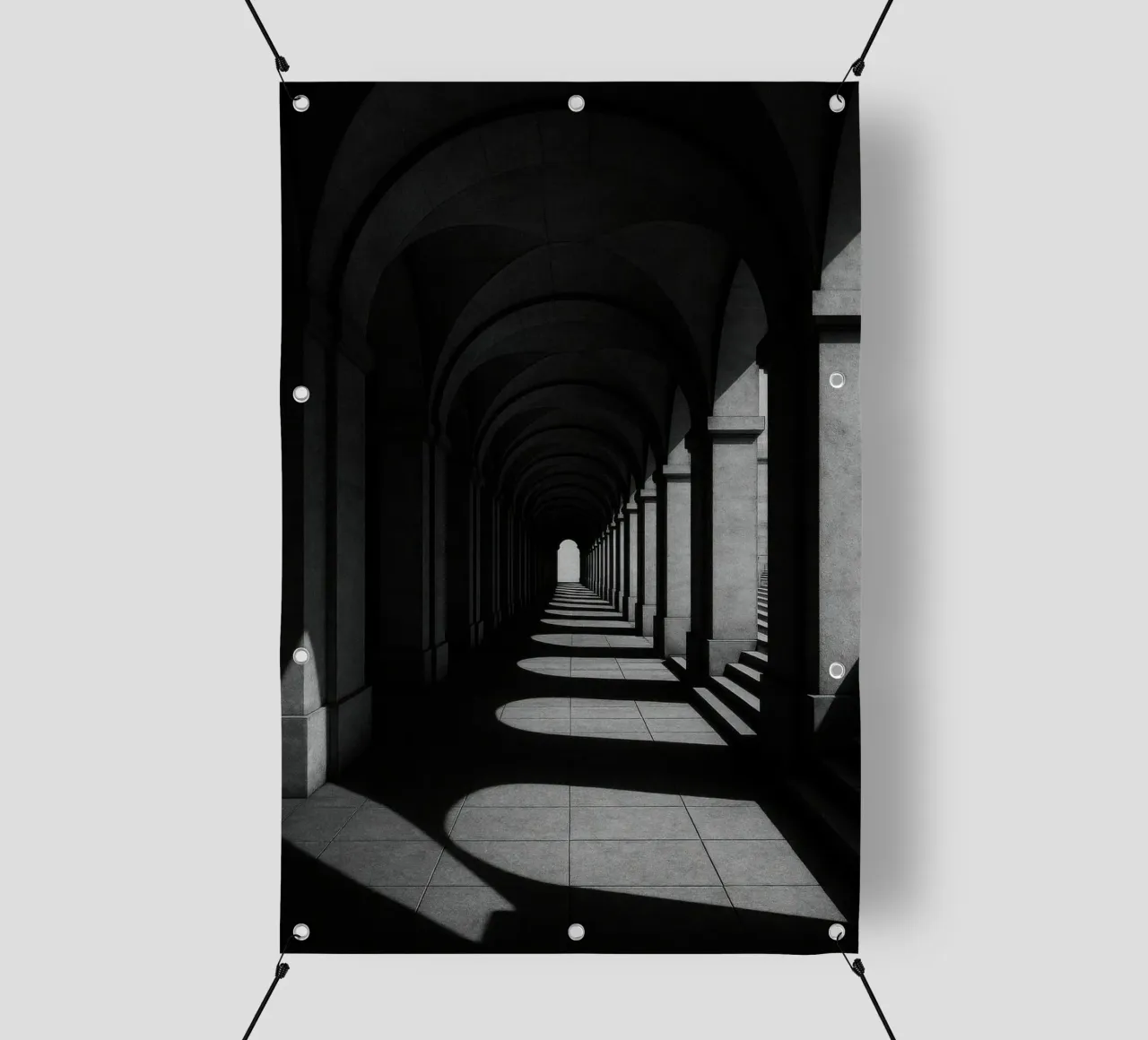 Rome - De schaduwen van de eeuwigheid pvc-zeil van Black & White