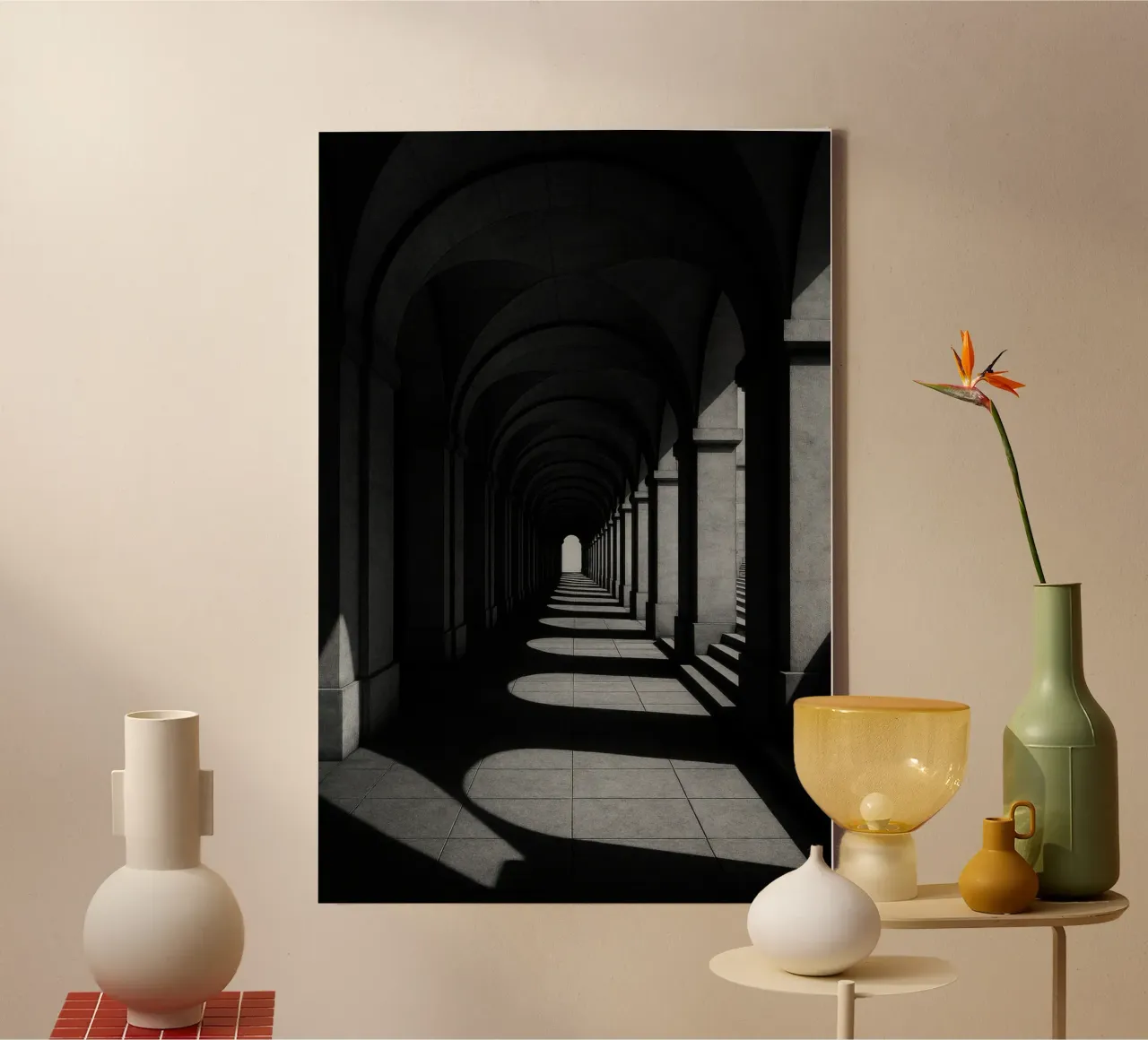 Rome - De schaduwen van de eeuwigheid canvas van Black & White