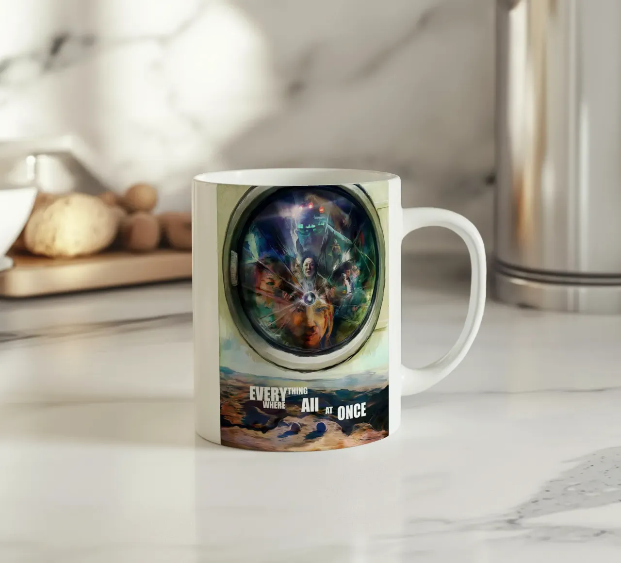 Everything Everywhere All At Once No.2 ceramic mug by Junkie Movie 2