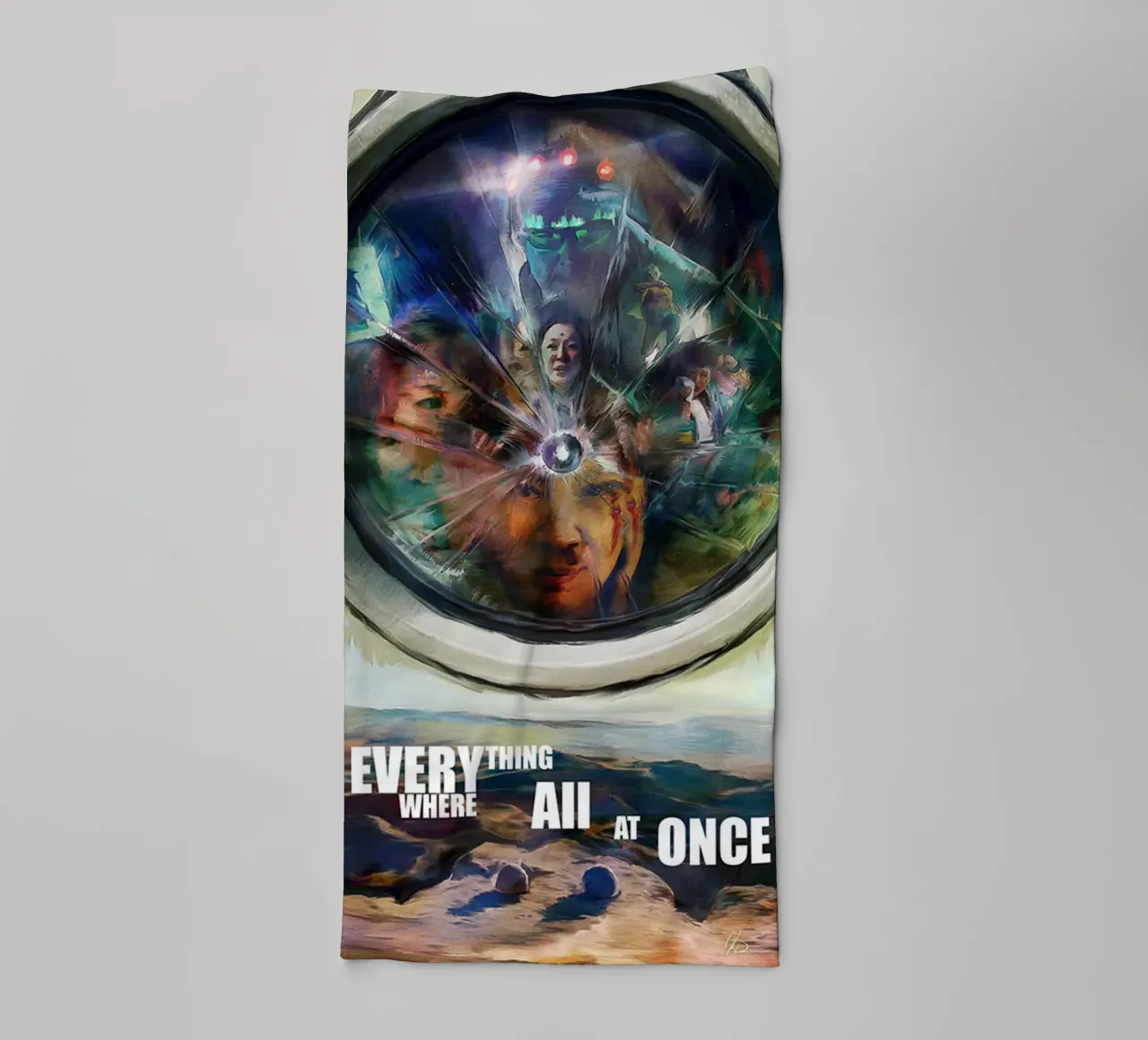 Everything Everywhere All At Once No.2 towel by Junkie Movie 2