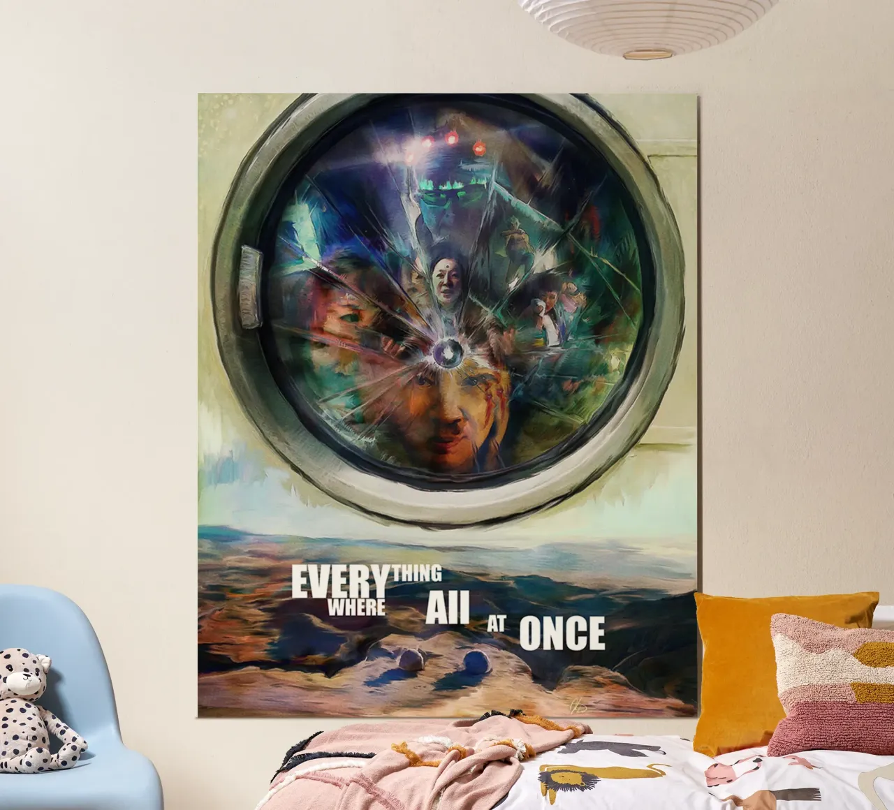 Tutto dappertutto tutto insieme n. 2 poster con telaio in legno da Junkie Movie 2