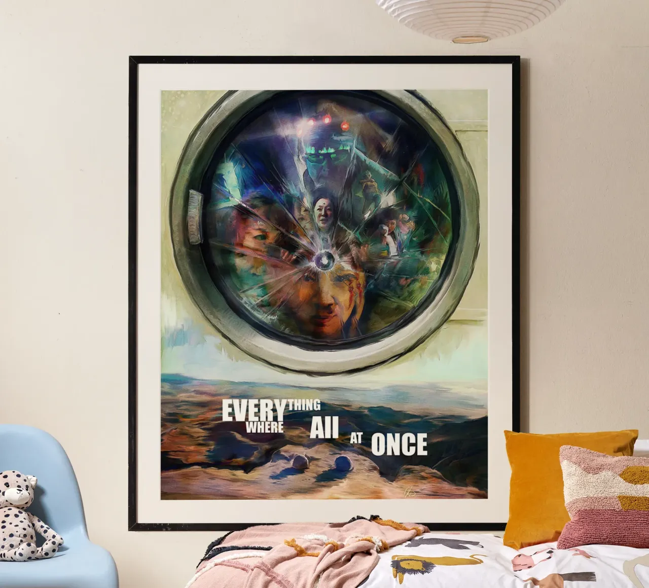 Tutto dappertutto tutto insieme n. 2 poster con telaio in legno da Junkie Movie 2