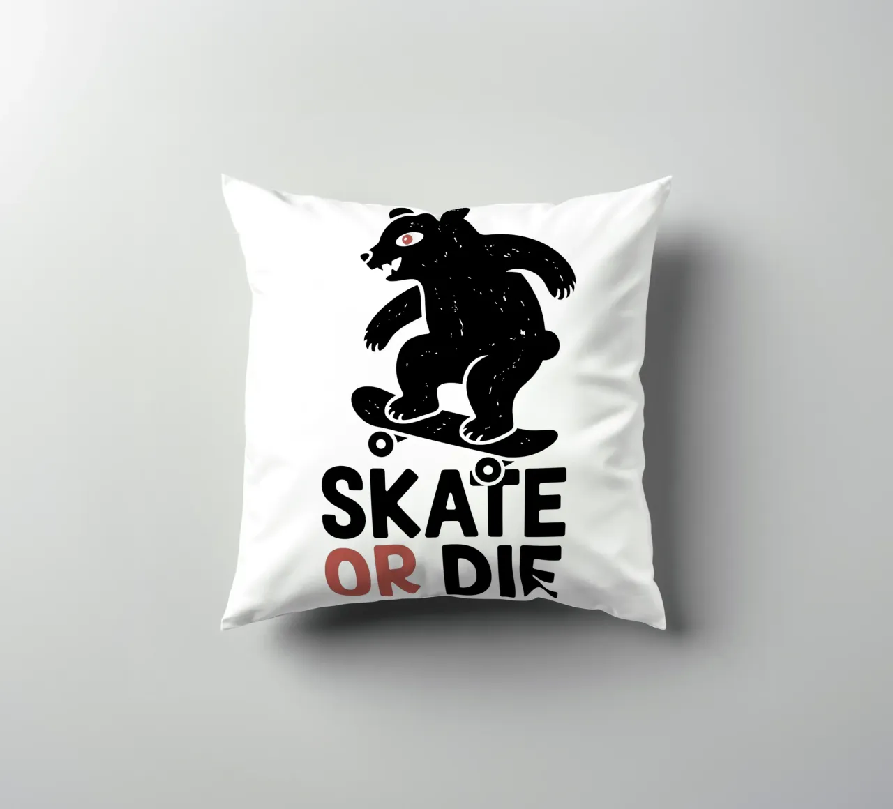 Orso giapponese da skateboard - Skate Or Die cuscino da GameDay Studio