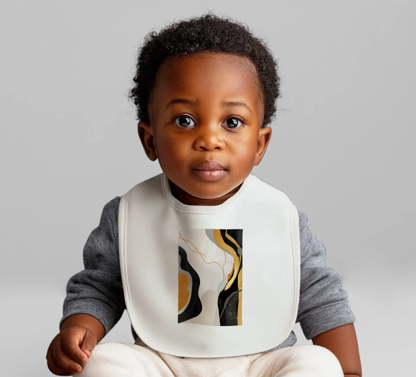 Silken Thread Pulse baby bib by Monarch Arc