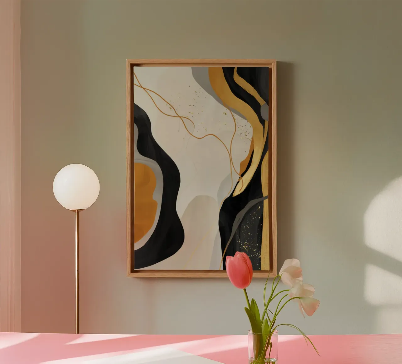 Pulse van zijdegaren canvas met Baklijst van Monarch Arc