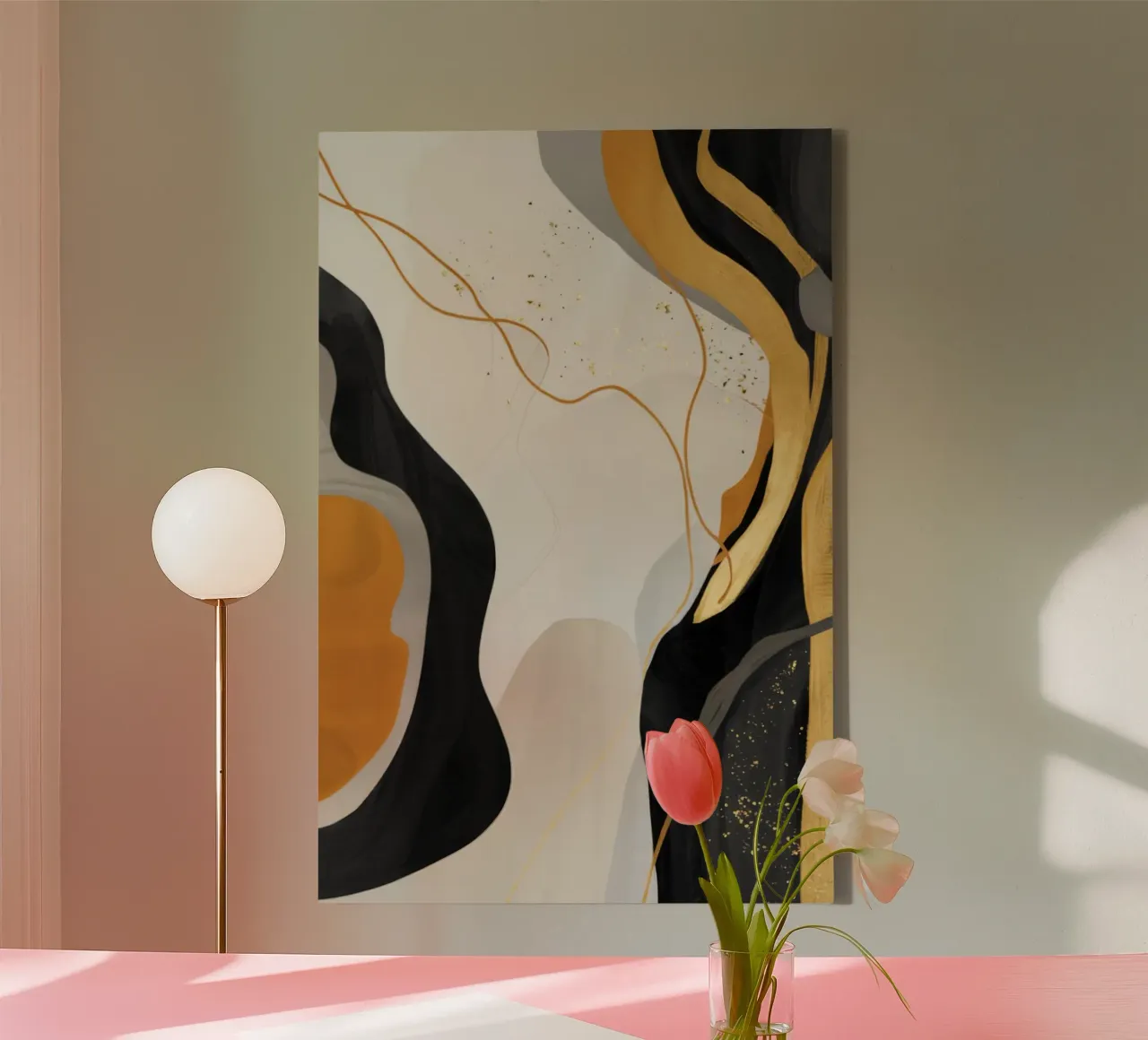 Pulse van zijdegaren canvas met Baklijst van Monarch Arc