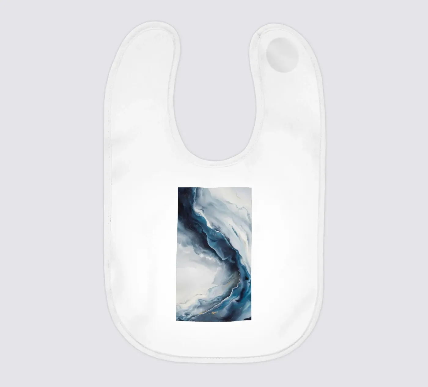 Deep Vortex Drift baby bib by Monarch Arc