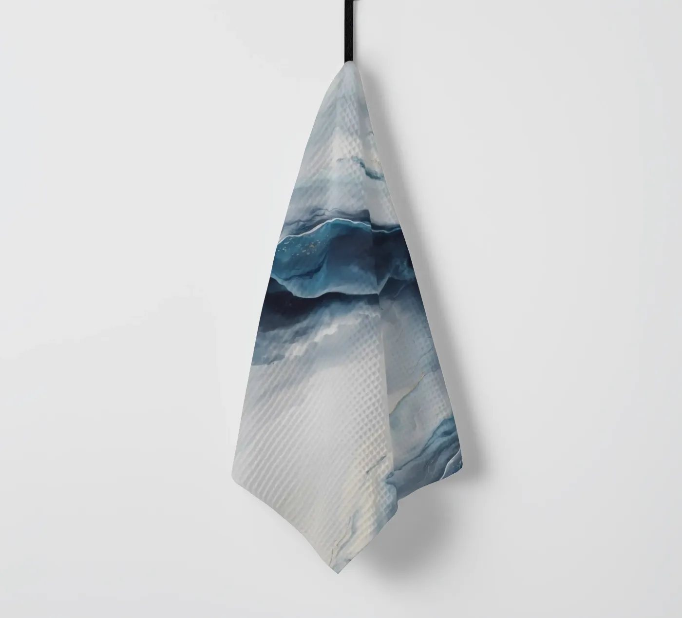 Deep Vortex Drift tea towel by Monarch Arc