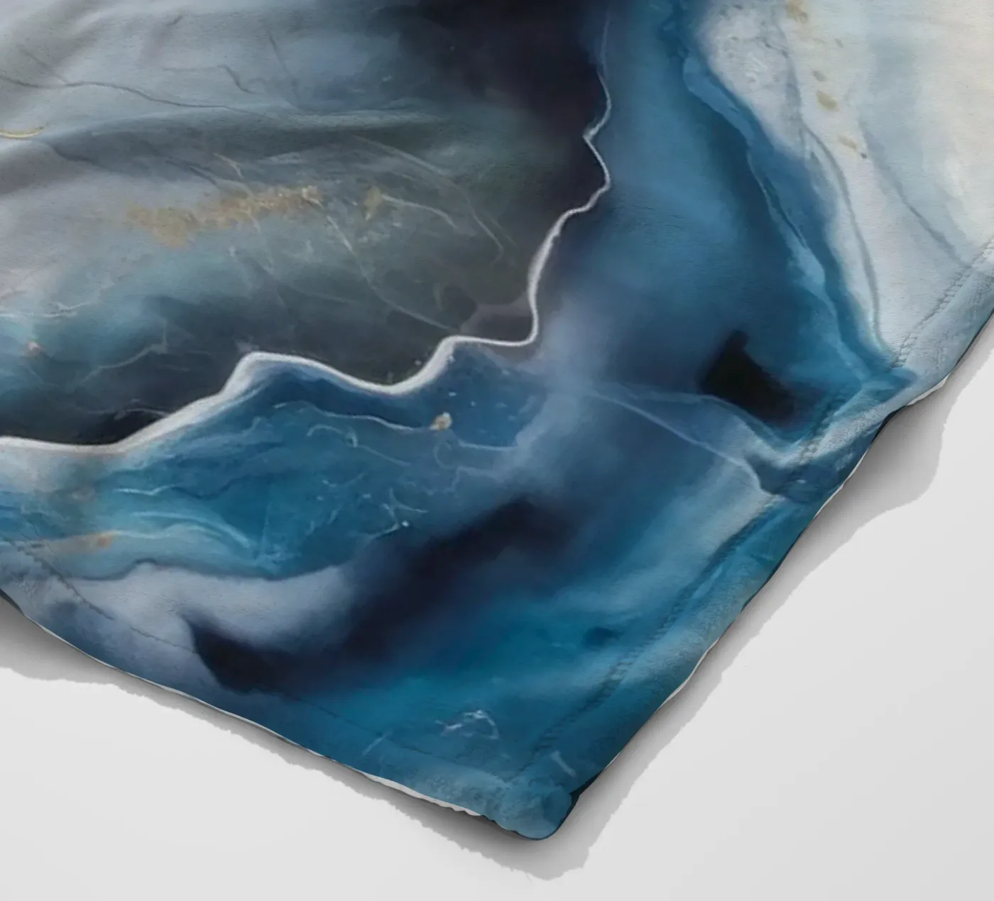 Deep Vortex Drift fleece blanket by Monarch Arc