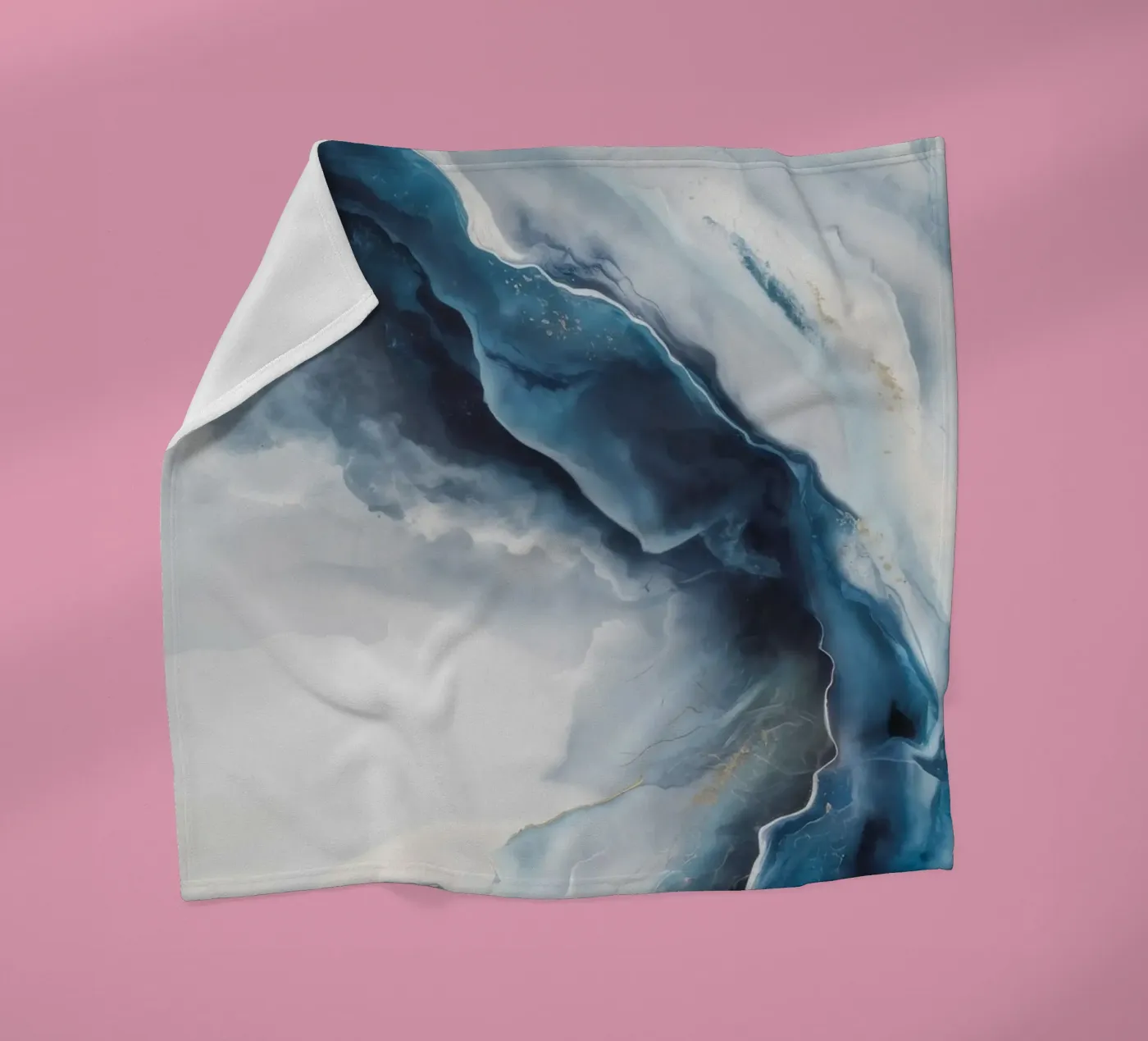 Deep Vortex Drift fleece blanket by Monarch Arc