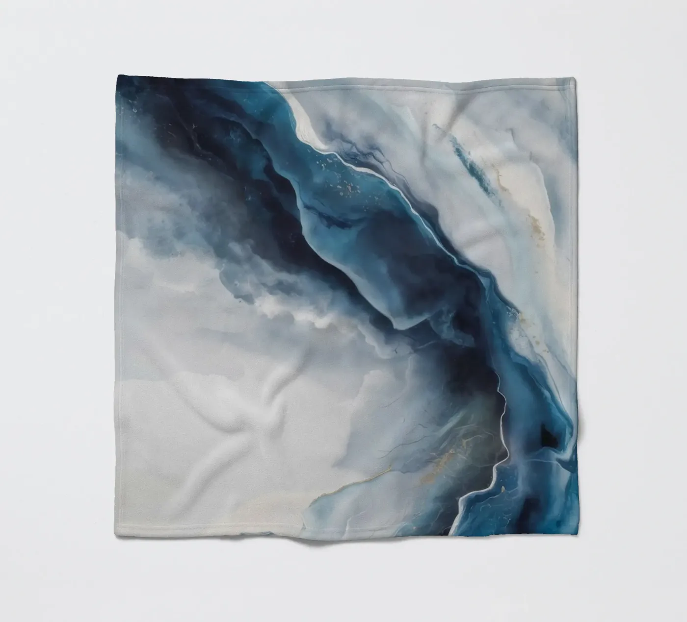 Deep Vortex Drift fleece blanket by Monarch Arc