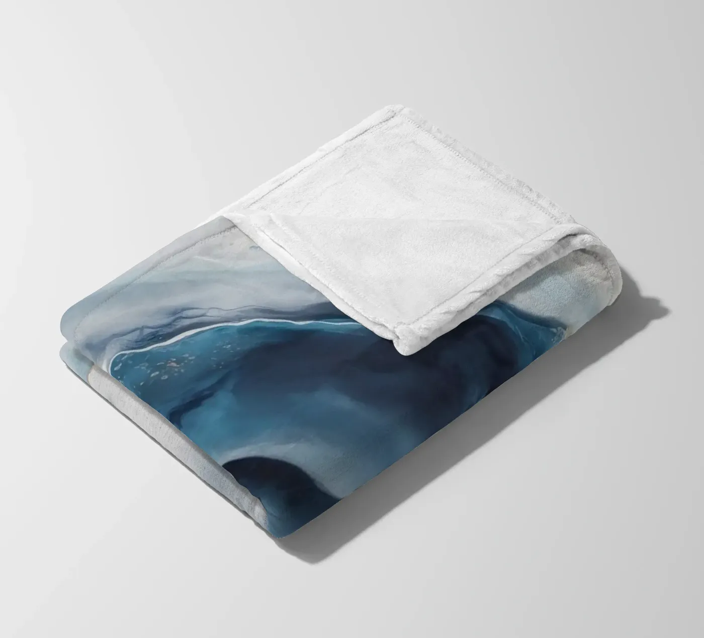 Deep Vortex Drift fleece blanket by Monarch Arc