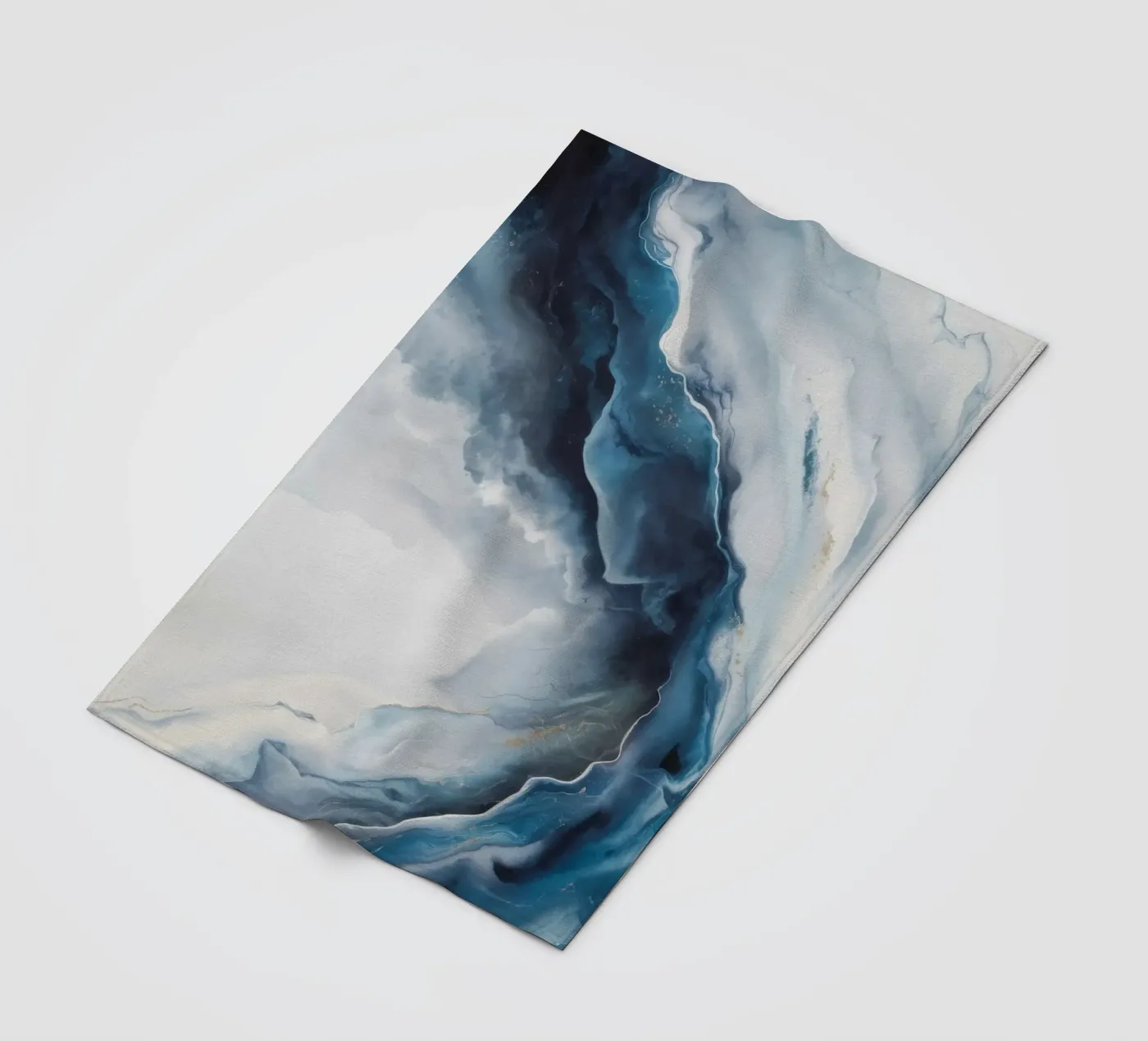 Deep Vortex Drift fleece blanket by Monarch Arc