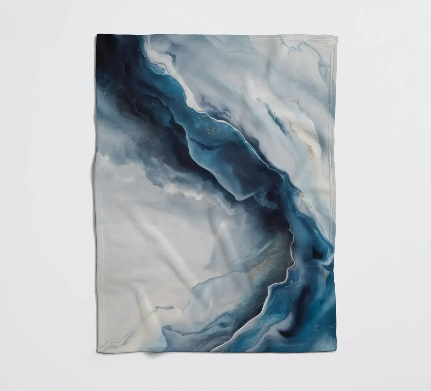 Deep Vortex Drift fleece blanket by Monarch Arc