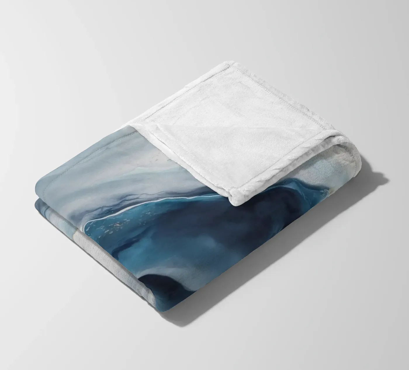 Deep Vortex Drift fleece blanket by Monarch Arc