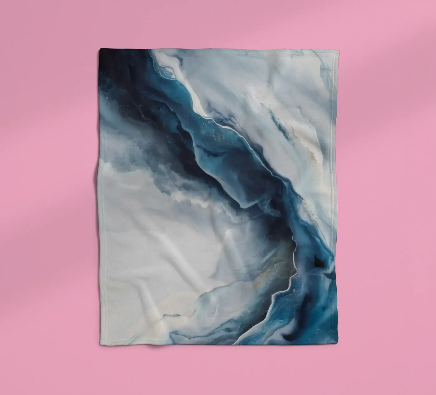 Deep Vortex Drift fleece blanket by Monarch Arc