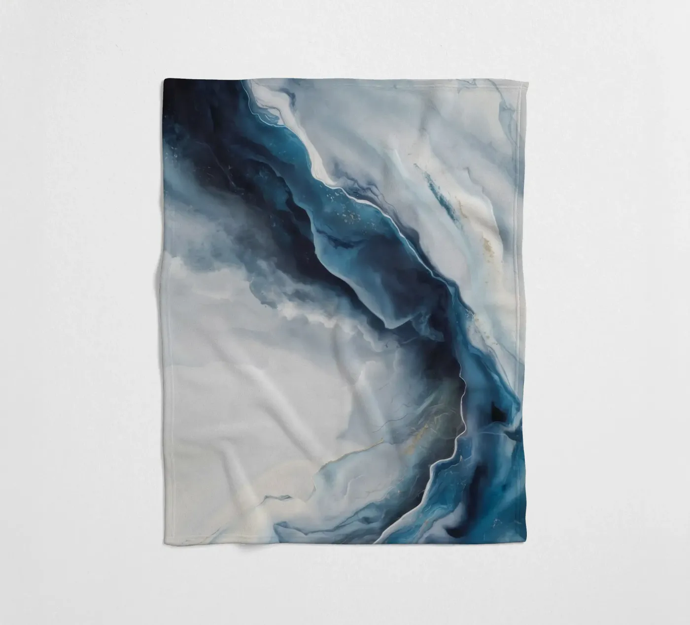Deep Vortex Drift fleece blanket by Monarch Arc