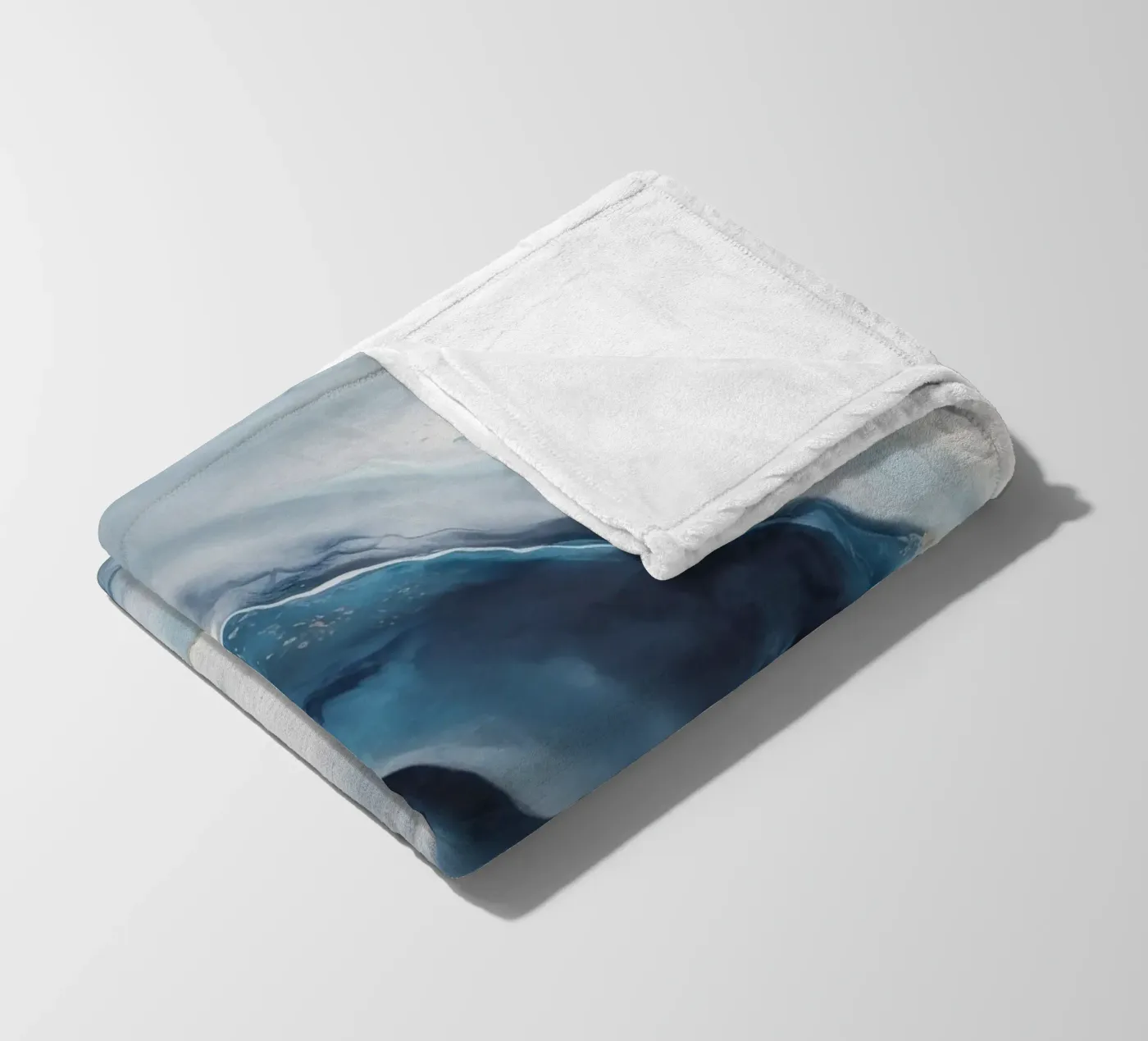 Deep Vortex Drift fleece blanket by Monarch Arc