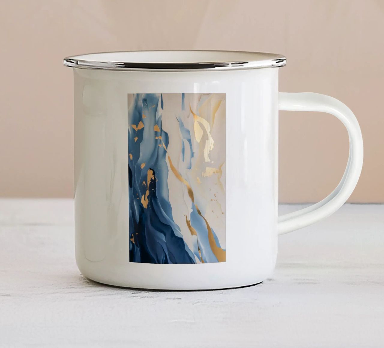 Fioritura della marea dorata tazza in smalto da Monarch Arc