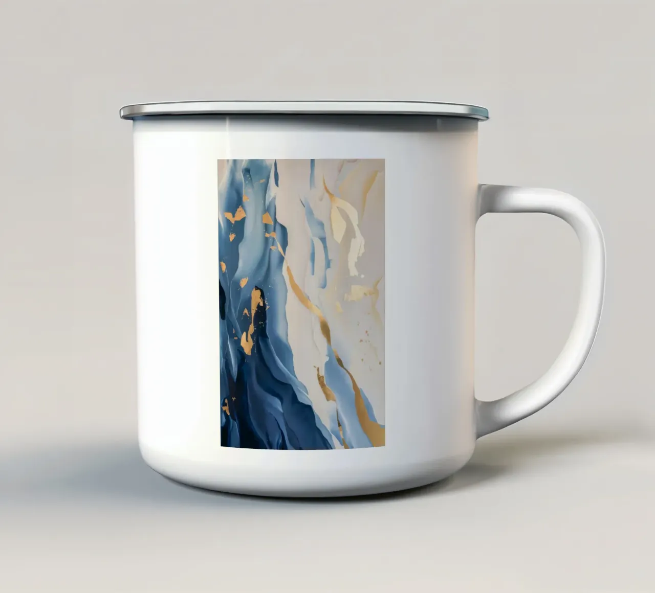 Fioritura della marea dorata tazza in smalto da Monarch Arc