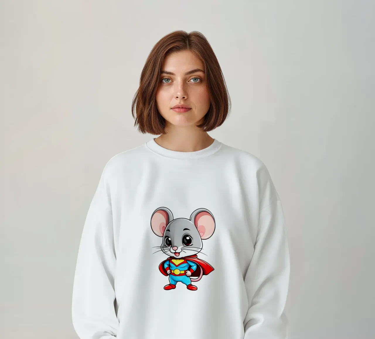 Topo, topolino come supereroe felpa da Tierisch bunt by LK