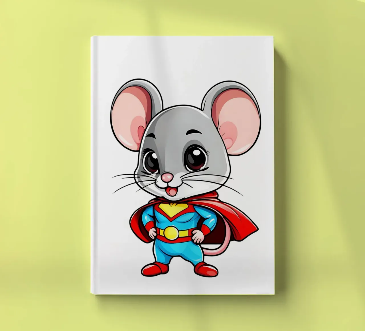Souris, bébé souris en super-héros carnet de notes de Tierisch bunt by LK