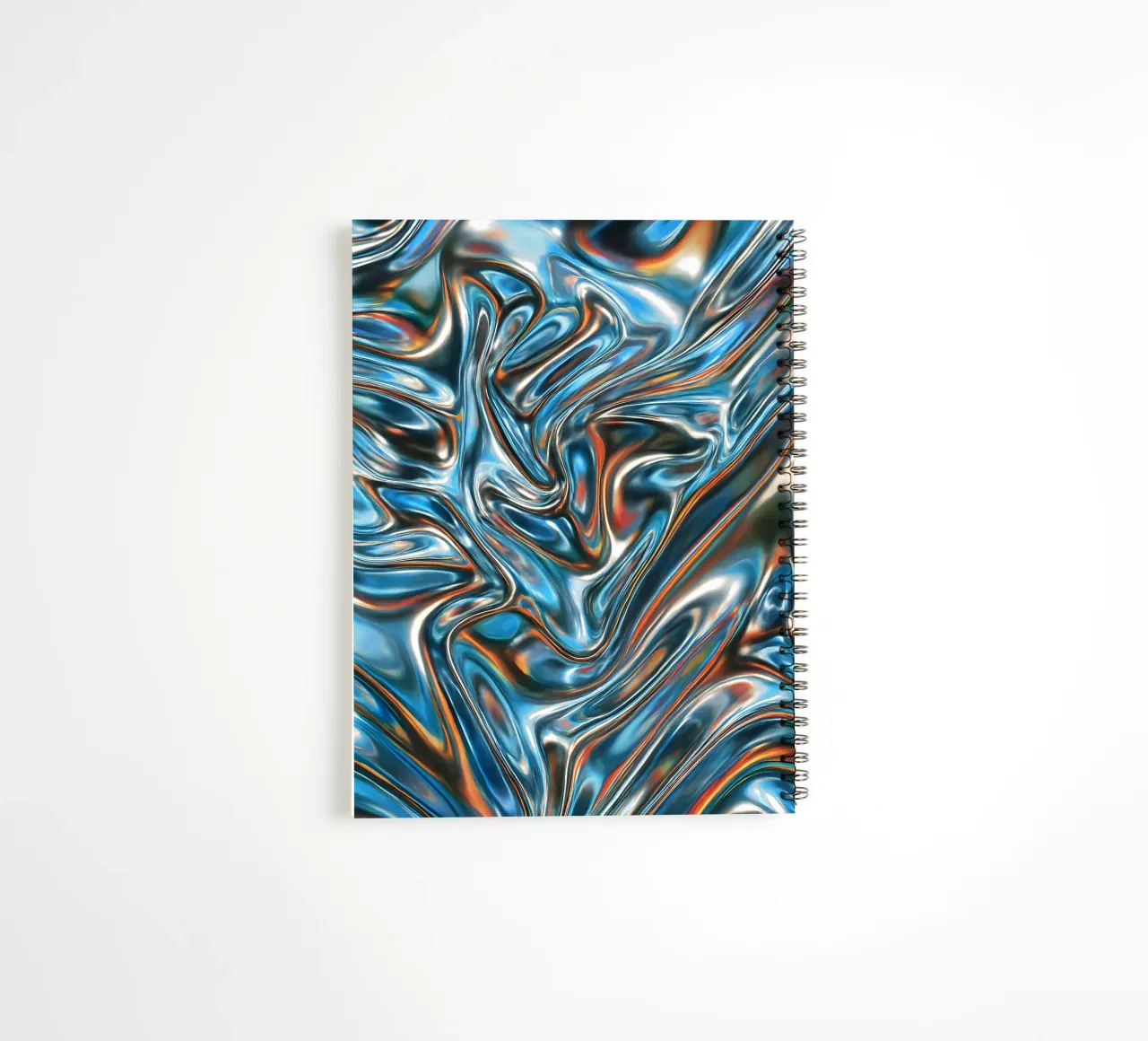 Liquid Chrome spiral notebook by SMPLE