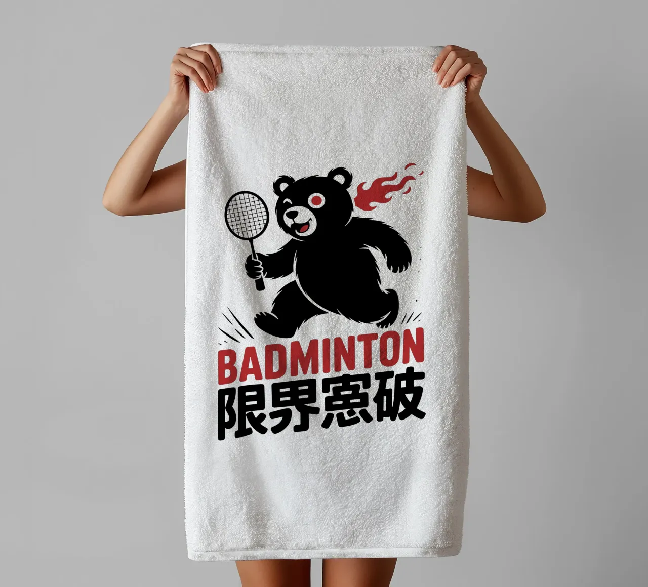 Japans badminton Bear Ontwerp - Limit Break Kanji Racket Sp badhanddoek van GameDay Studio
