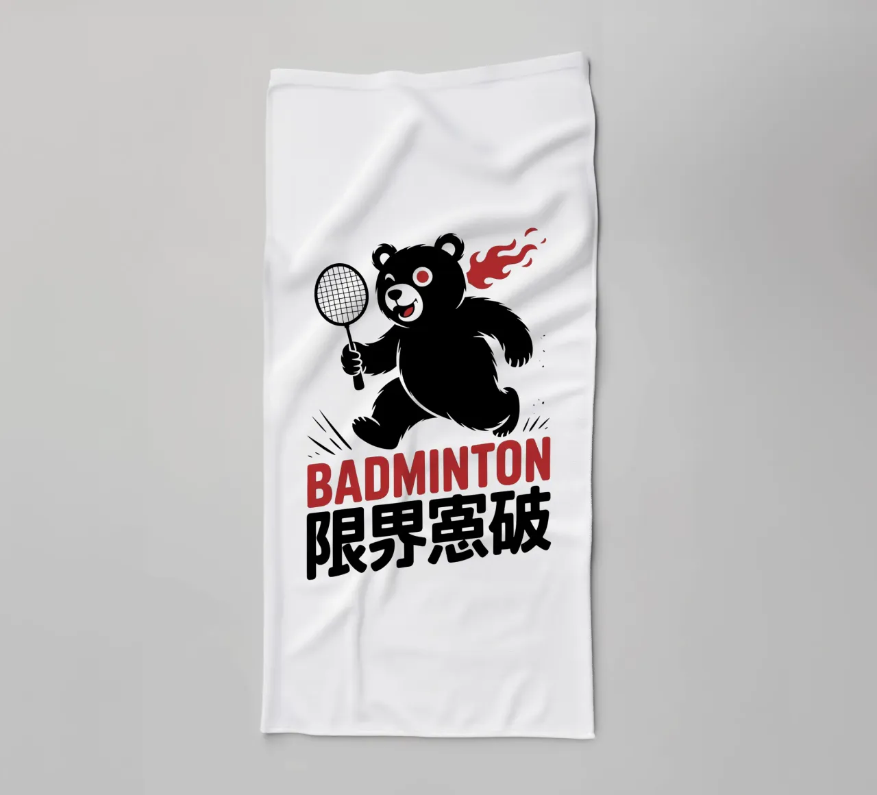Japans badminton Bear Ontwerp - Limit Break Kanji Racket Sp badhanddoek van GameDay Studio