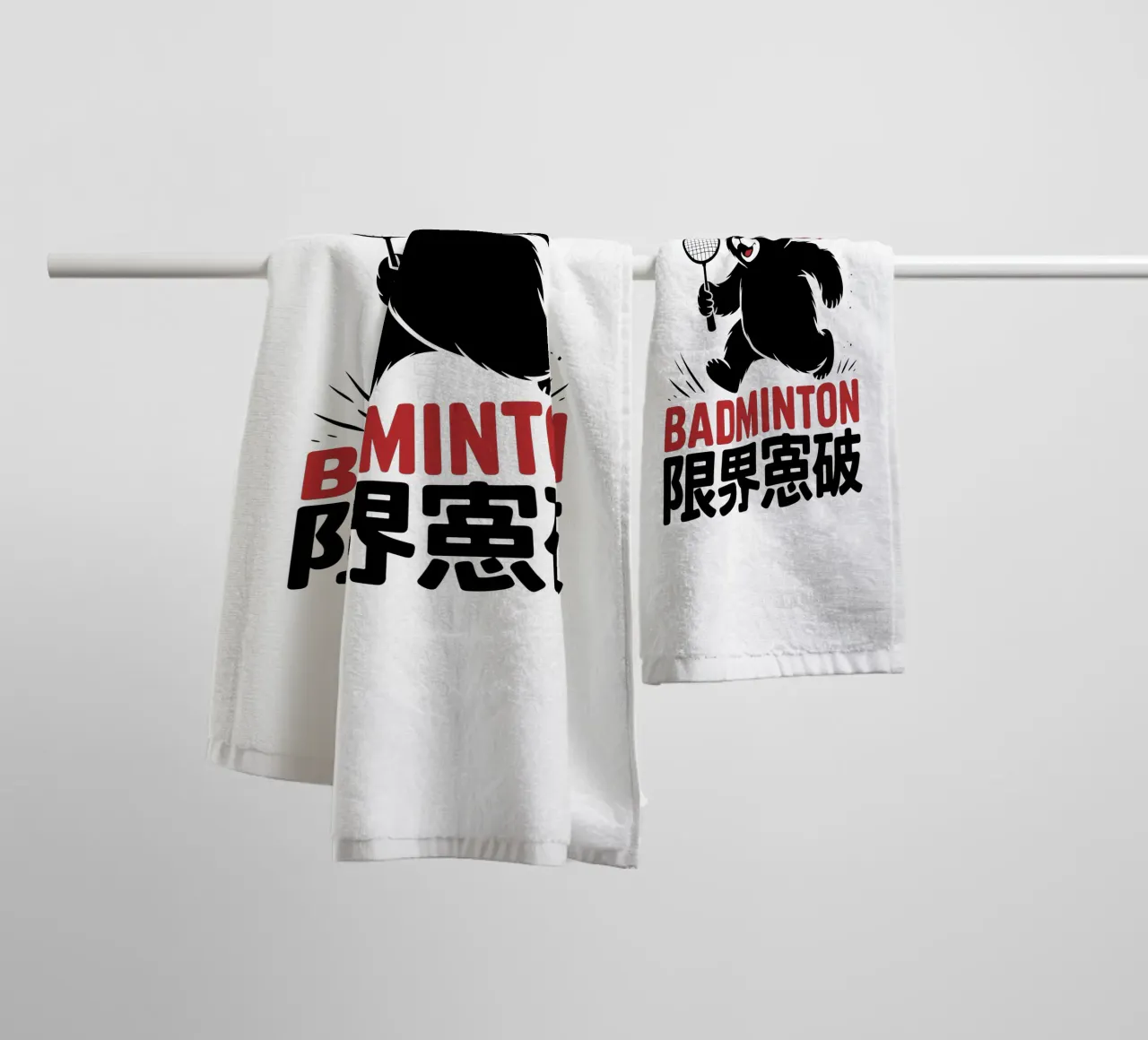 Japans badminton Bear Ontwerp - Limit Break Kanji Racket Sp badhanddoek van GameDay Studio