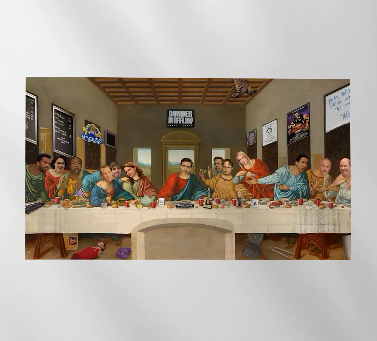 The Last Supper in the Office pellicola backlit da Attaboy Dsgn