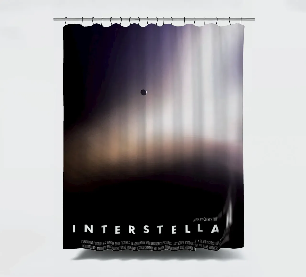 Interstellar Black Hole shower curtain by Junkie Movie 2