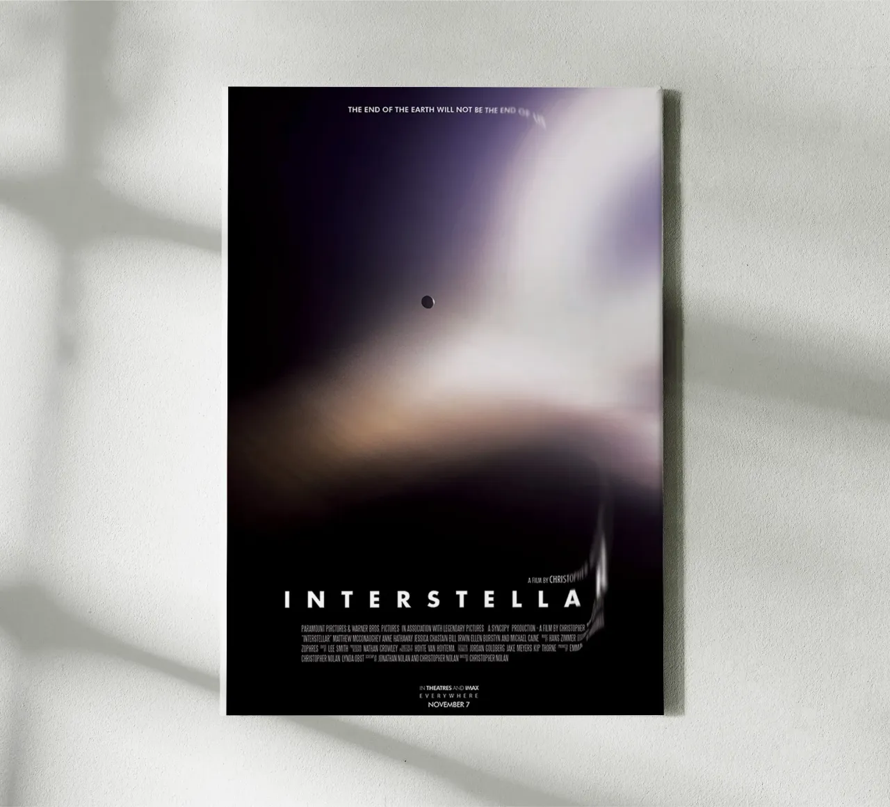 Buco nero interstellare tela con Cornice a cassetta da Junkie Movie 2