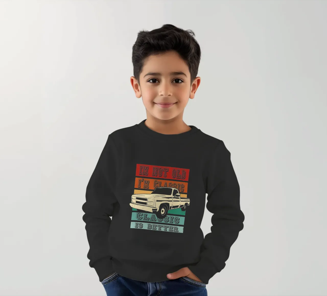 non sono vecchio - sono un classico felpa bambino da Gunawan Rb