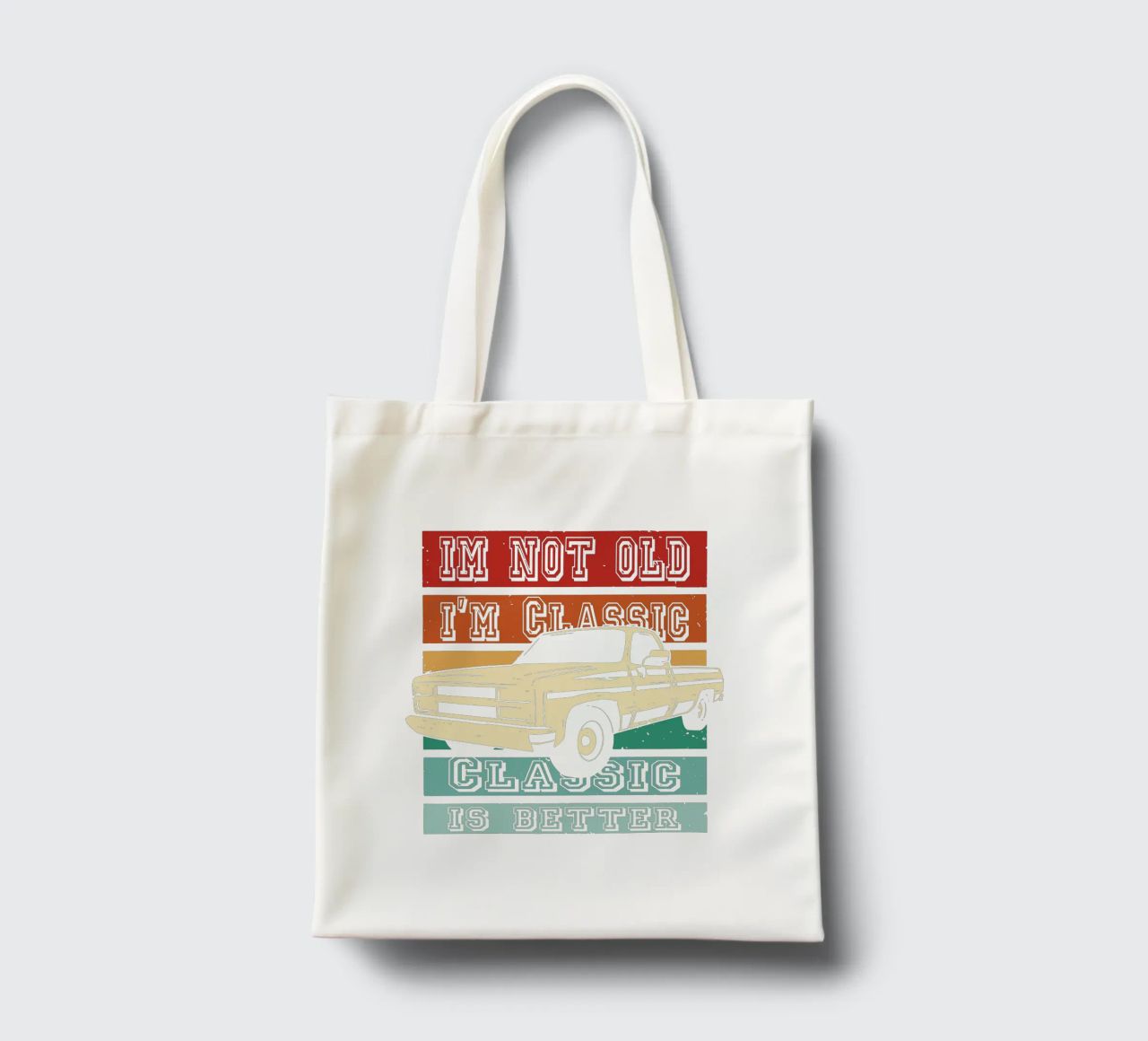 non sono vecchio - sono un classico borsa in juta da Gunawan Rb