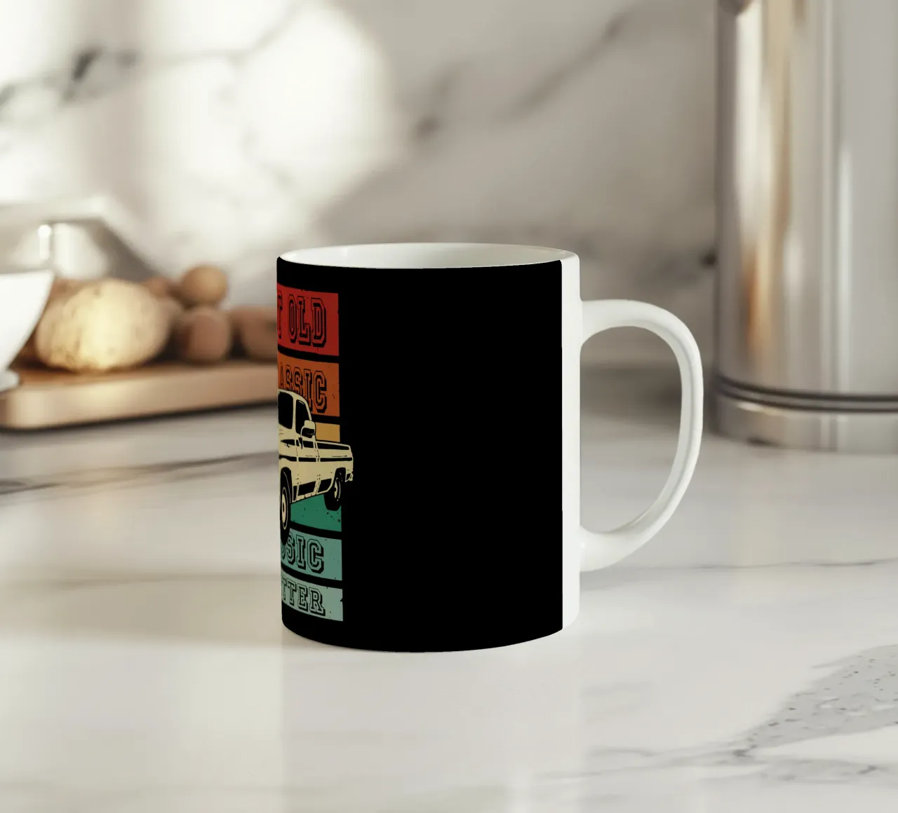 no soy viejo - soy Clásico taza de cerámica de Gunawan Rb