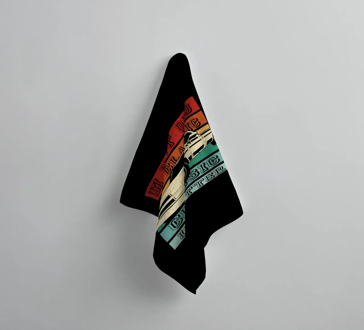 ik ben niet oud - ik ben Klassieker badhanddoek van Gunawan Rb