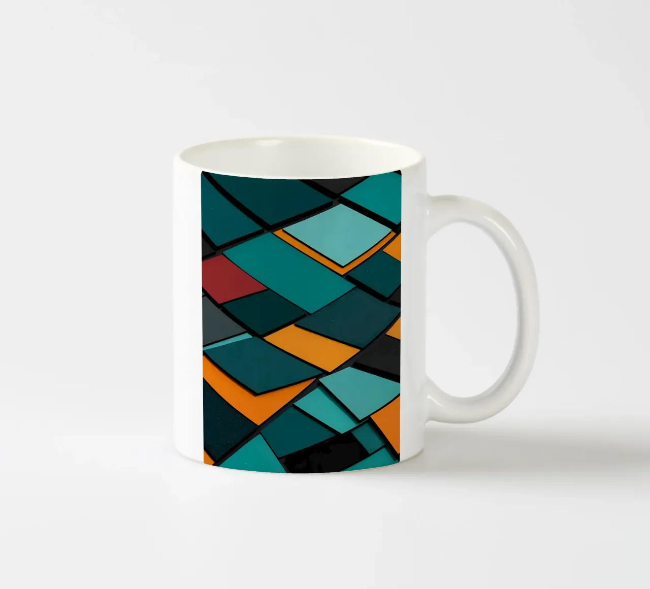 Abstrakt Schichten tazza in ceramica da kosinsart.gallery