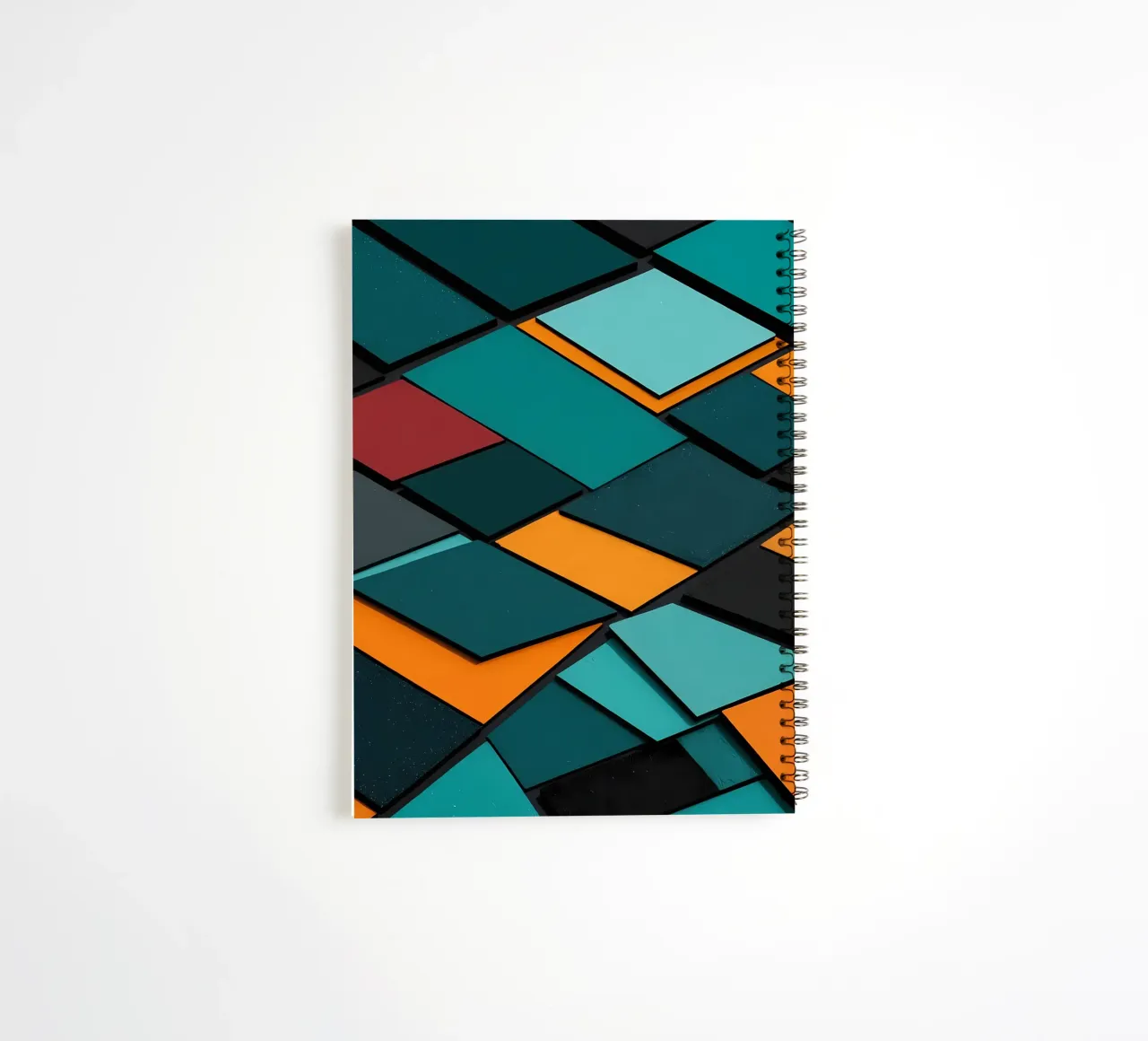 Abstrakt Schichten spiral notebook by kosinsart.gallery