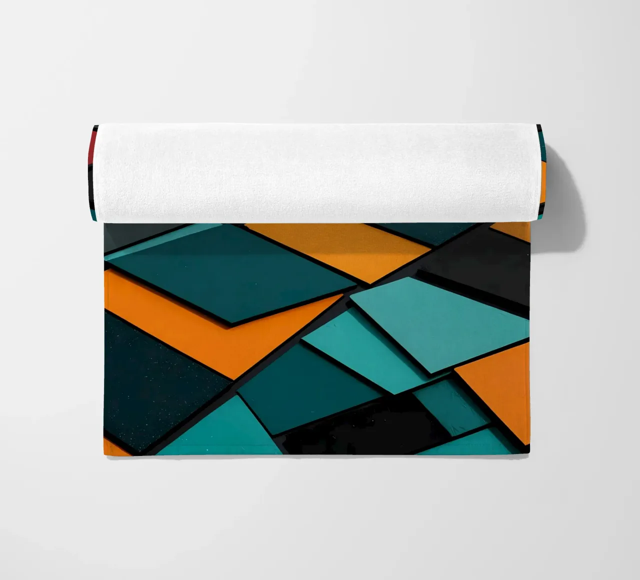 Abstrakt Schichten beach towel by kosinsart.gallery