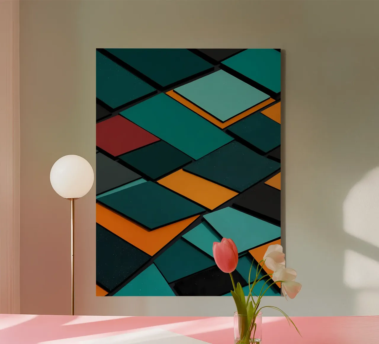 Abstrakt Schichten Leinwand von kosinsart.gallery