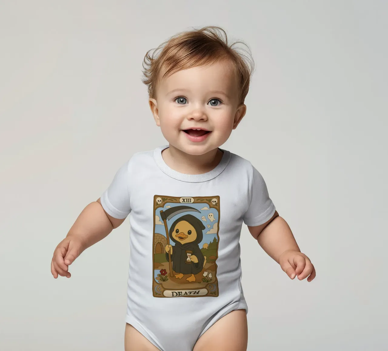 Tarocchi dell'anatra - Morte body neonato maniche corte da Loobs
